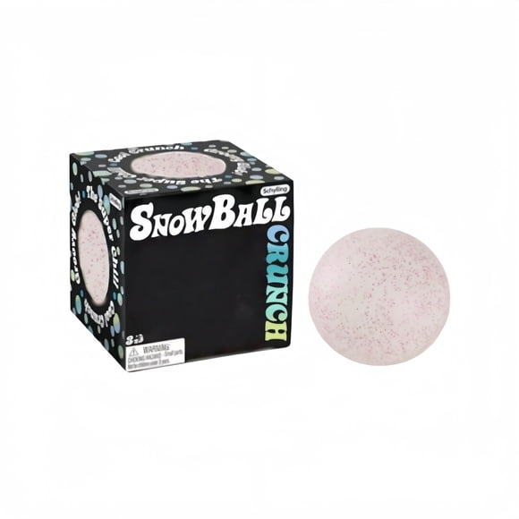 Snowball Squeeze Ball, Stress Relief Hand Exercise, Sensory Fidget for Adults, Desk & Office