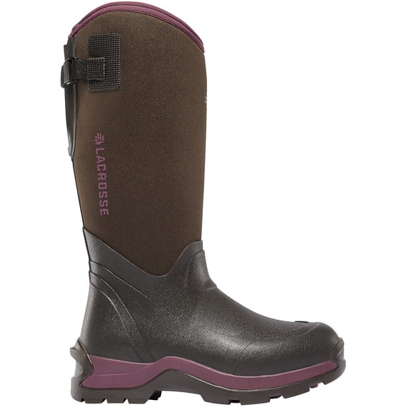 Lacrosse Women's Alpha Thermal 14" Neoprene Boot, Chocolate/Plum, 7mm, Size 5 (644104-05)