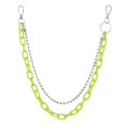 thumbnail image 1 of Waist Chain Manual Round Beads Exaggerative Waist Chain Geometric Hip-Hop Waist Belt Chain for Adult (Fruit Green), 1 of 4