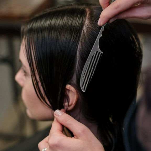 LOLIPPYY Set of 4 Hairdressing Thinning Combs Carbon Fiber Anti-static Tools for Parties and Formal Events