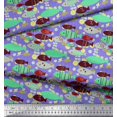 thumbnail image 3 of Soimoi Modal Satin Fabric Fish Cartoon Print Fabric by Yard 42 Inch Wide, 3 of 3