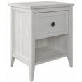 thumbnail image 4 of Chelsea Rustique Bois un Tiroir Table de Chevet en Blanc, 4 of 9