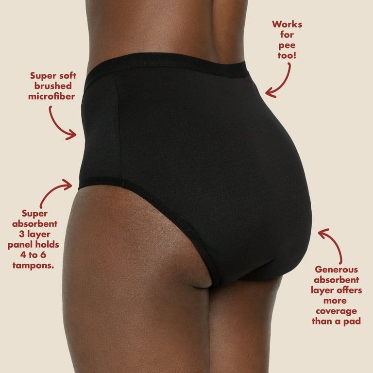 Period. by The Period Company. The High Waisted Period. in Microfiber for  Medium Flows. Size Women's 4X 