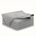 thumbnail image 3 of "Thickened Absorbent Kitchen Cleaning Cloths - Multi-Functional, Reusable & Fast-Drying Gray Microfiber Dish Towels for Washing Dishes, Scrubbing Stains & Household Cleaning - 12-Pack", 3 of 7