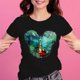 thumbnail image 1 of Cute Mickey Mouse Stitch Women's Casual Tops Harajuku Fashion Women's T-Shirts New Women's Crew Neck Tops Women's Short SleevesL Gao Jinjia LED, 1 of 2