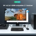 thumbnail image 3 of 1 Switcher compatible con HDMI 2. Adaptador 4K 8K 1x2 2x1 Splitter para PS4 Switch FLhrweasw Nuevo, 3 of 5
