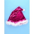 thumbnail image 4 of Alvivi Kids Girls Christmas Santa Dance Outfit Figure Ice Skating Dress Hat Arm Sleeves Set, 4 of 7