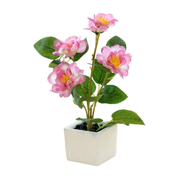 Artificial Flowers in Vase Flower Arrangement Fake Rose Peony Hydrangea Flower Centerpieces for Table Living Room - Potted Flowers