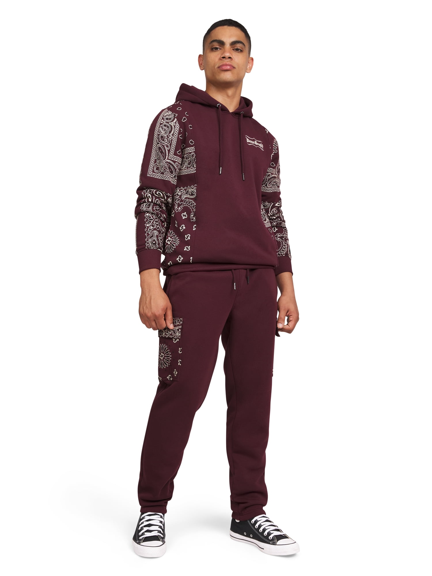 Dogg Supply by Snoop Dogg Men's and Women's Paisley Long Sleeve Pullover Hoodie.
