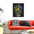 thumbnail image 4 of Sikiie Colorful Viper Snake Print Canvas Decorative Hanging Painting, Anti-shrinkage Hanging Frame, Suitable for Home, Office Wall Decorations, 4 of 6