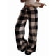 thumbnail image 3 of Pantalones de Pijama para Mujer, de Leopardo, Peludos, Estilo Y2K, de Cintura Alta, Bonitos. Cuadros S, 3 of 9
