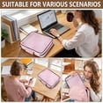 thumbnail image 7 of Haosy Accordion File Organizer Zipper Binder 500 Sheet 6-Tab Expanding File Folder Multi-Pocket 1.2 Inch 3 Ring Dreamy Pastel Pink, 7 of 7