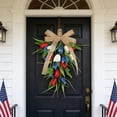 thumbnail image 4 of American Flag Hanging Garland with Upside-Down Tulips for Independence Day Front Door Decor, 4 of 6