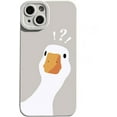 thumbnail image 7 of Compatible with iPhone Case,Matte Cute Funny Doubt Duck Silicone Bumper Camera Lens Protection Soft Shockproof Cover Phone Case (Blue,iPhone 13), 7 of 7