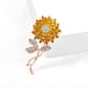 thumbnail image 2 of Broche de girasol Broche de aleación Pin Broche decorativo Chaquetas Broche Decoración, 2 of 8