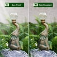 thumbnail image 4 of Garden Statues Rabbit with Solar Lantern Outdoor Bunny Figurines Decorations for Patio Yard Lawn Ornaments Gifts for Birthday Easter Housewarming Mother's Day, 4 of 12
