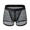 thumbnail image 4 of ZQUUVOU Men's Boxer Briefs Mesh Solid Color Fitness Breathable Underwear (Black,XL), 4 of 4