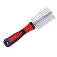 thumbnail image 1 of Peines de Metal para perros para el cuidado del cabello, herramientas de depilación de pelo largo y corto, dientes anchos de acero inoxidable, galgo, 1 of 5
