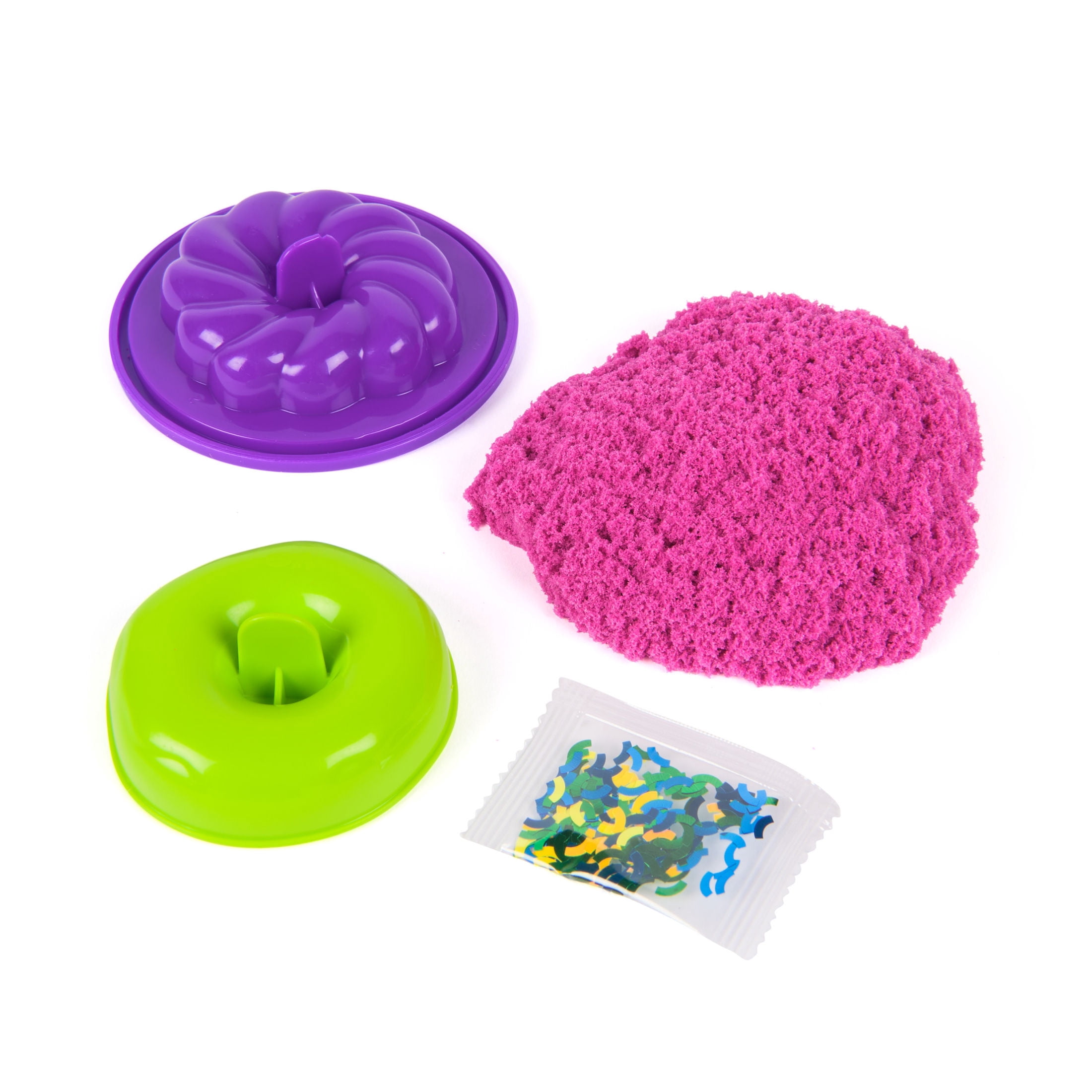 Kinetic Sand, Surprise Takeout Treats, 4 oz Play Sand & 2 Food Accessories (Styles Vary)