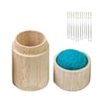 thumbnail image 3 of Luzkey Pin Cushion Pin Case Portable Pin Pad Needle Storage Case Pin Holder for Knitting Embroidery DIY Crafts Quilting Sewing Tools Case with 12 Needle, 3 of 8