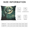thumbnail image 5 of Orinice Owl Night Moon Graphic Decorative Cushion Throw Pillow Cover for Home Couch Living Room Bed Sofa - Aesthetic Decor for Car Bedroom - 1PC 18x18in, 5 of 5