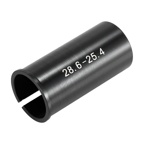 Unique Bargains 25.4 to 28.6mm Bike Seat Post Tube Adapter Seatpost Reducing Sleeve Shim Adapter Aluminium Alloy Black
