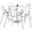White, variant on KFI 42" Round Bistro Table - White Top - Kool Barstools - White