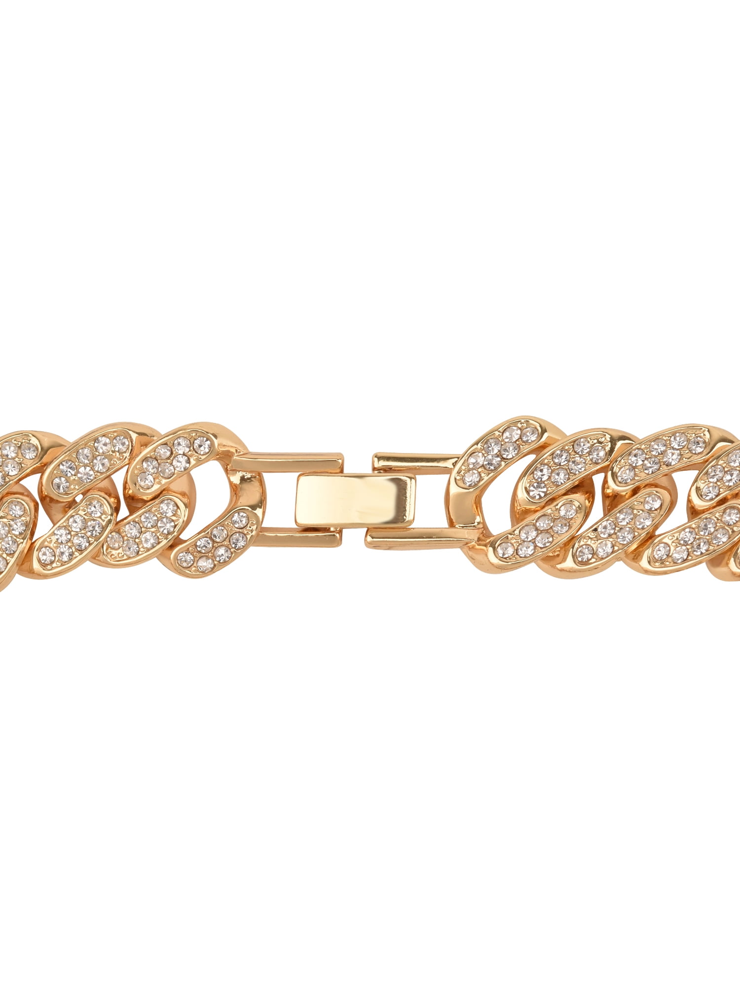 Believe by Brilliance Men's Adult Male 14KFG Curb Chain Bracelet