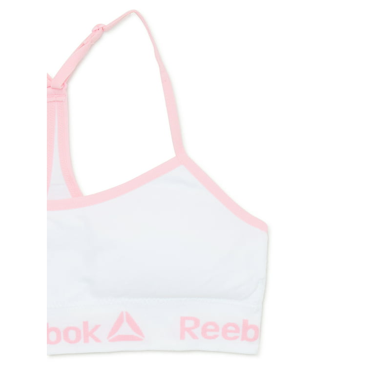 Reebok Girls Seamless Bras T-Back Bralettes, 2-Pack