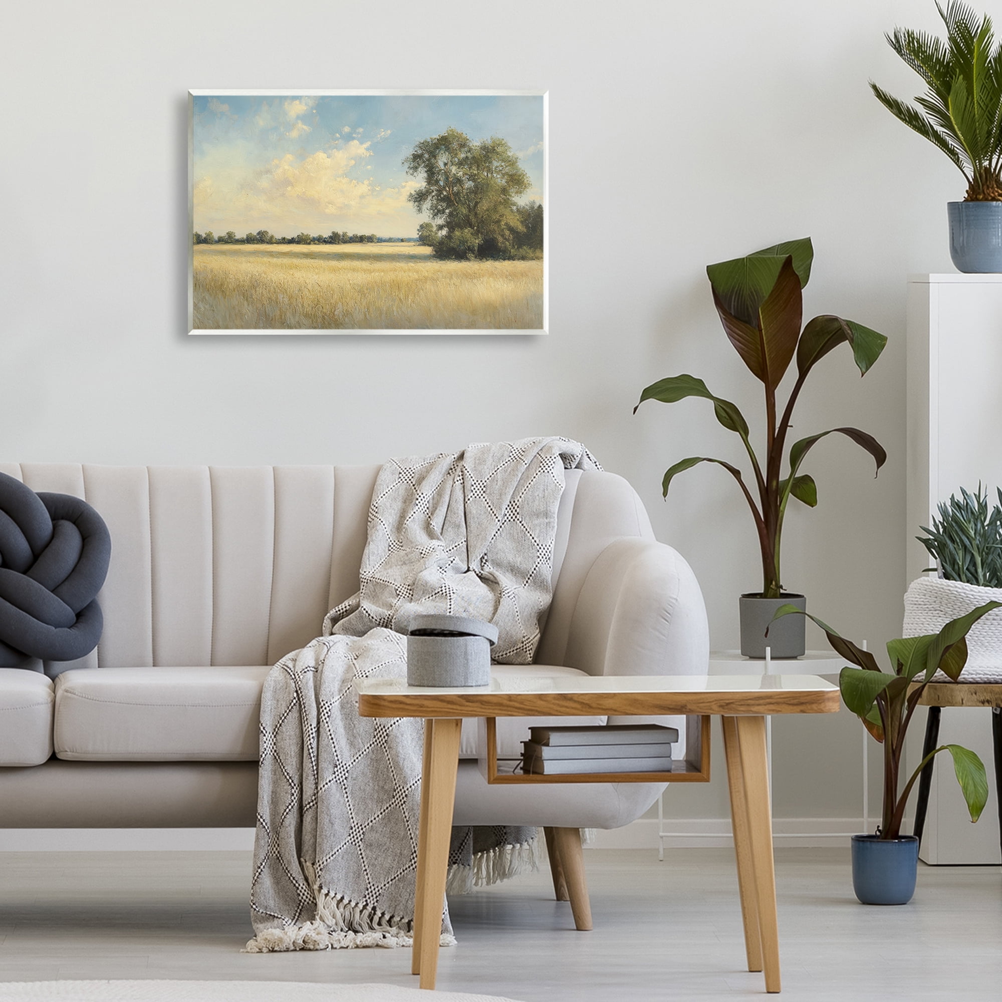 Stupell Industries Serene Wheat Field at Noon Wall Plaque Art, design by Petal Prints Design