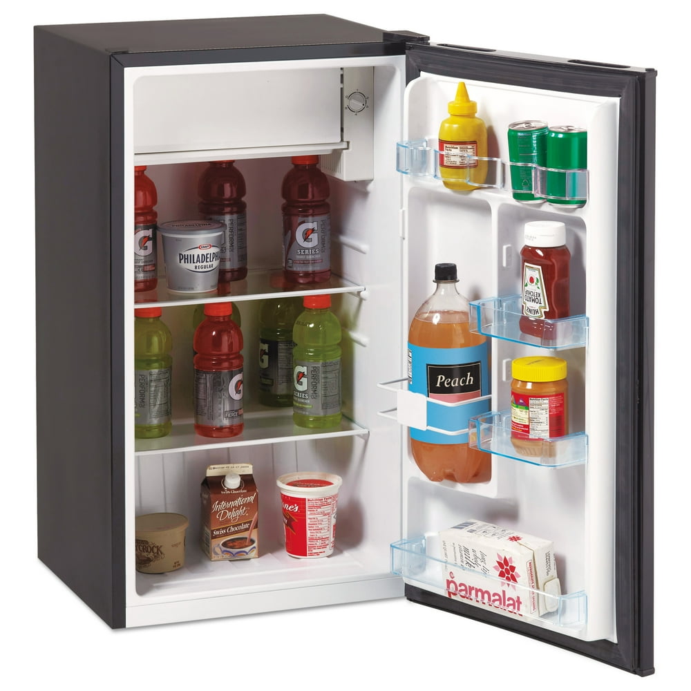 Avanti 3.3 Cu Ft Mini Fridge with Chiller AVARM3316B, Black Walmart