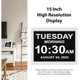 thumbnail image 5 of American Lifetime Dementia Clock Large Digital Clock for Seniors, Digital Clock Large Display, Custom Alarms, Clock with Day & Date for Elderly, Large Number Digital Clock White, 15 Inch, 5 of 5