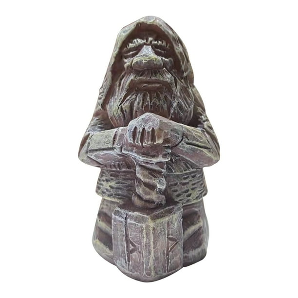 Barbarian Viking Statue Odin Resin Viking Statue Figurine Pagan Resin