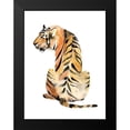 thumbnail image 2 of Goldberger, Jennifer 19x24 Black Modern Framed Museum Art Print Titled - Sitting Tiger II, 2 of 5