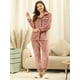 thumbnail image 3 of Conjunto de pijama Allegra K para mujer rojo M, 3 of 6