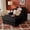 Black, variant on Chalantevo 60" Oversized Chaise Lounge Chair, Polyester Upholstered with Pillows & Usb Charging Port, Easy Assembly, for Living Room, Bedroom, Beige