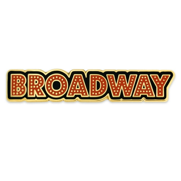 New York Broadway Sign Jewelry Souvenir Enamel Lapel Pin