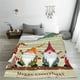 thumbnail image 5 of Balery Christmas Card With Gnomes Manta de Felpa Suave y Acogedora – Cobija de Franela Aterciopelada para Cama, Lavable y Cálida para Sofá, Mascotas, Transpirable-50"x40", 5 of 7