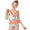 Orange 2, variant on Ytdscs 2-12T Girls Summer Swimsuits Two-Piece Set Casual Cute Floral Print Bikini Bathing Suits Double Ruffle Split Beach Swimwear Outfits for Baby to Kids