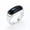 Silver Black, variant on Green Stone Signet Ring for Men Women Stainless Steel Wedding Band Size 7-12-Gold Green-9