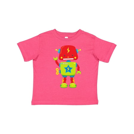 

Inktastic Cute Robot Funny Robot Colorful Robot Robotics Gift Toddler Boy or Toddler Girl T-Shirt