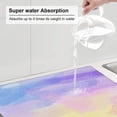 thumbnail image 5 of YFYANG Absorbent Dish Drying Mat for Kitchen, Reusable Dream Watercolor Patterns Microfiber Dish Mat, 16 x 18 inch, 5 of 9