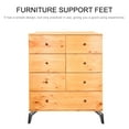 thumbnail image 3 of GOOHOCHY 1Set Black Metal Replacement Legs for Furniture in 19X0.79Inch, 3 of 8