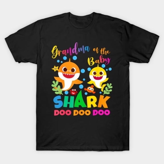Grandma Of The Shark Birthday Party Family Graphic, H33916 Unisex T-Shirt, Up to 5XL Available