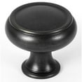 thumbnail image 7 of Alno A626-38 Charlies 1-1/2" Ringed Round Mushroom Solid Forged Brass Cabinet Knob -, 7 of 7