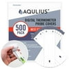 Aqulius Digital Thermometer Probe Covers, 500 Pack Disposable Protective Sleeves for Oral, Rectal or Armpit Temperature Readings