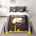 thumbnail image 3 of Erosebridal Football Bedding Sets Twin Size,Ball Gamer Comforter Sets with Sheets,Sports Theme Decor,Reversible,Breathable,7-Piece, 3 of 5