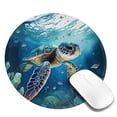 thumbnail image 2 of Disketp Watercolor Turtle4 Small Mouse Pad 7.9x7.9 Inches,Washable Round Mousepad for Office Laptop Computer,Non-Slip Rubber Base Mouse Pads for Wireless Mouse, 2 of 8