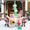 8ft Snowman Family, variant on Magotan 5ft Christmas Inflatables Outdoor Decoration Snowman Christmas Blow Ups with Built in LED Lights Xmas Garden Yard Lawn Decoration