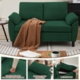 thumbnail image 5 of Soscana Living Room Furniture 2 Piece Set,Sectional Sofa Couch with Storage Ottoman and Double Seater Loveseat,Green, 5 of 9